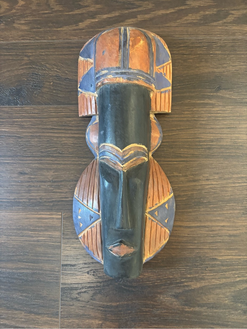 Pier 1 Black and Rust Tribal Wall Mask